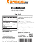 BulkSupplements Green Tea Extract Powder (50% Polyphenols) - Green Tea Supplement for Antioxidants Support - - 500mg , 200 Servings (100 Grams - 3.5 oz)