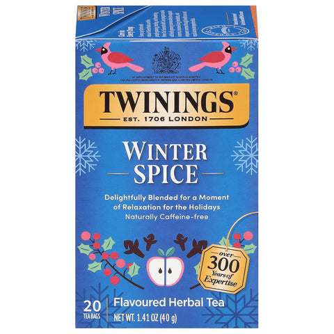 Twinings Lemon & Ginger, Caffeine-Free Herbal Tea Bags, 100 CT Box (1 Pack) | Spicy & Tangy, Ginger, Lemon Peel, Lemongrass, Blackberry Leaves, Soothe Digestion, 100 Foil Lined Individually Wrapped Bags