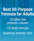 Natural Factors Ultimate Probiotic 24/12 Formula Supplement to Support Digestive Immune Health 24 Billion CFU 60 capsules 60 servings