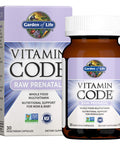 Garden of Life Vitamin Code Raw Prenatal Multivitamin, Whole Food Prenatal Vitamins with Iron, Folate not Folic Acid, Best Vegetarian Gluten Free Prenatals for Women, 30 Capsules