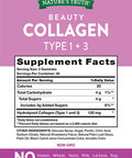 Nature's Truth Beauty Collagen Gummies | 60 Count Type 1 and 3 | Natural Strawberry Flavor | Non-GMO, Gluten Collagen Peptide Supplement