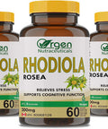 Rhodiola Rosea 200 mg 4% Rosavin I Relieves Stress I Health Canada Registered 60 v caps