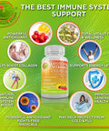 Optimal Natural Immune Cardiovascular Support Whole Food Multivitamin Plus Liposomal Vitamin C Quercetin With Bromelain And Zinc High Absorption Potency Bioavailability Gluten Gmo Free