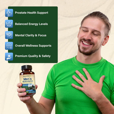 Best Multivitamin For Men Completely Men'S Multivitamins & Multiminerals With Over 20 Vitamins A, C, D, E, B12, Zinc & More Essential Vitamins For Men Energy, Focus & Immune Health. 120 Capsules