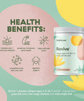 Brightcore Nutrition Revive Multi Collagen Protein Powder Strawberry Lemonade Flavor 30 Servings