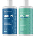 Volumizing Biotin Shampoo And Conditioner Set - Sulfate Shampoo And Conditioner With Biotin Rosemary And Peppermint For All Hair Types - Volumizing Hair Care Set