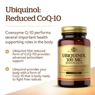 Solgar Ubiquinol 100 mg 50 Softgels