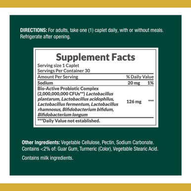 Nature's Bounty Controlled Delivery Probiotic Dietary Supplement Advanced Support For Digestive Intestinal And Immune Health 30 Caplets