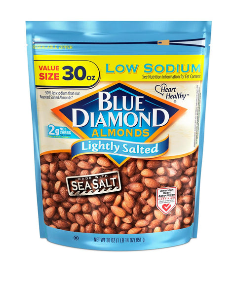 Blue Diamond Almonds, Smokehouse Flavored Snack Nuts, Plant-Based Protein and Fiber Snacks, Gluten Free Iconic Flavor Salty Nuts, Great for Events, Holidays, Parties, 25 Oz Resealable Bag (Pack of 1)