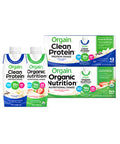 Orgain Bundle - Vanilla and Strawberry Protein Shakes - 12 Count Each, Ready to Drink, Made without Gluten and Soy, Non-GMO