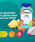 Centrum Men'S Multivitamin Gummies Tropical Fruit Flavors Made From Natural Flavors 100 Count 50 Day Supply