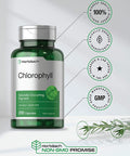 Chlorophyll Capsules | 200 Count | Non-GMO and Gluten Free Supplement | Naturally-Occurring Pigment | by Horbaach