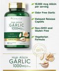 Carlyle Garlic Supplement With High Allicin | 180 Caplets | Odorless Garlic Pills | Vegetarian, Non-Gmo, Gluten Free