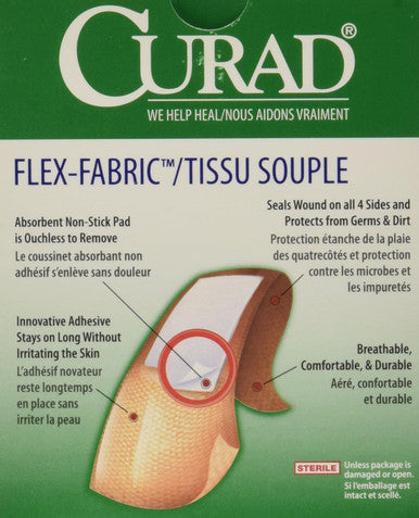 Curad Medline Bandage Adhesive Fabric 3/4 Inch x 3 Inch 1200 Count