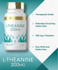 Carlyle L-Theanine 200mg Supplement | 120 Capsules | Non-GMO Gluten