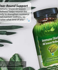 Irwin Naturals Immuno-Shield All Season Wellness For Body's Natural Defense System - 100 Liquid Softgels