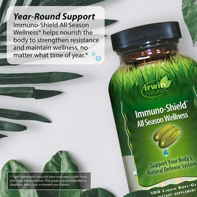 Irwin Naturals Immuno-Shield All Season Wellness For Body's Natural Defense System - 100 Liquid Softgels