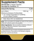 Lions Mane Supplement Capsules - 120 Count - Mushroom Supplement, Brain Supplements For Memory And Focus, Lion'S Mane Mushroom Capsules - Cognitive And Immune Support, Focus Supplement - Pack Of 2