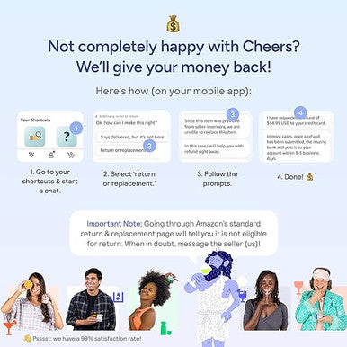 Cheers Restore | Supplement with DHM + L-Cysteine | Feel Better After Drinking & Support Your Liver | 12 Doses | Dihydromyricetin, Cysteine, Prickly Pear, B-Vitamins, Ginger