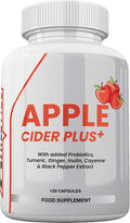 Apple Cider Vinegar Capsules - Apple Cider Vinegar Complex Boosted with Probiotics, Turmeric, Ginger, Inulin & Cayenne Pepper - Apple Cider Vinegar UK Made