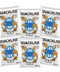 SNACKLINS Plant Based Crisps SEA SALT & VINEGAR - Gluten Free, Grain Free, 100% Kosher, Vegan Healthy Snacks, Crunchy Puffed Snack, Only 100 Calories Per Bag - .9oz (Case of 12)