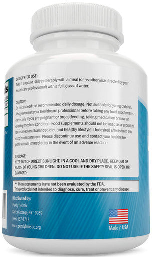 Purely Holistic L-Theanine 200Mg + Organic Ashwagandha 1300Mg & Black Pepper - Vegan Bundle - 360 Capsules - Made In Usa