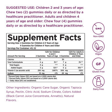 Solgar U-Cubes Children'S Vitamin C 90 Gummies - Includes 2 Great-Tasting Flavors Orange & Strawberry - Immune Support - For Ages 2 & Up - Non Gmo Vegan Gluten Free Dairy Free - 45 Servings