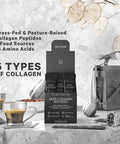 Codeage Multi Collagen and Biotin 10000 mcg + Vitamin C B6 & D3 Keratin Hyaluronic Acid Niacin 18 Amino Acids - Stick Packs Supplement - 5 Types Collagen Protein 30 Powder Packets