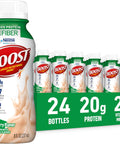 BOOST High Protein with Fiber Ready to Drink Complete Nutritional Drink, Rich Chocolate, 8 fl oz Bottle, 24 Pack