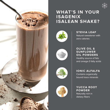 Isagenix IsaLean Shake - Nutrient-Dense Protein Powder for Ready-to-Drink Shake - Creamy Dutch Chocolate 14 Packets
