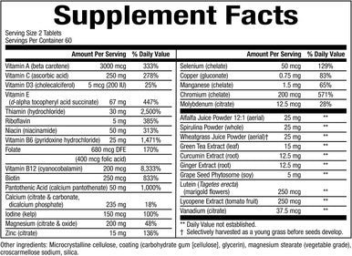 Natural Factors WellBetX Complete Multi Supports Healthy Blood Sugar Levels 120 tablets 120 Tablets