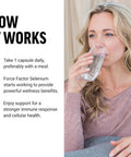 Force Factor Selenium Immune Support Supplement Selenium 200mcg Capsules to Support Immune Defense Immunity Supplement Vegan Non-GMO 120 Capsules