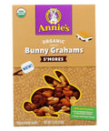 Annie's Organic Friends Bunny Grahams, Chocolate Chip, Chocolate, and Honey Baked Graham Snacks, 11.25 oz