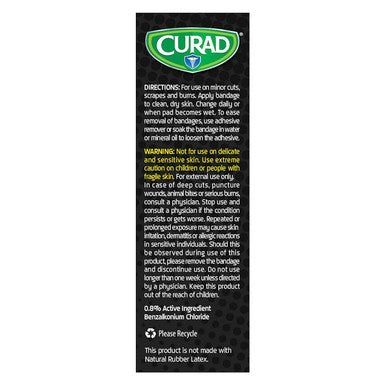 Curad -CUR5020 Performance Series Antibacterial Adhesive Bandages 1 X 3.25 Inch 20 count