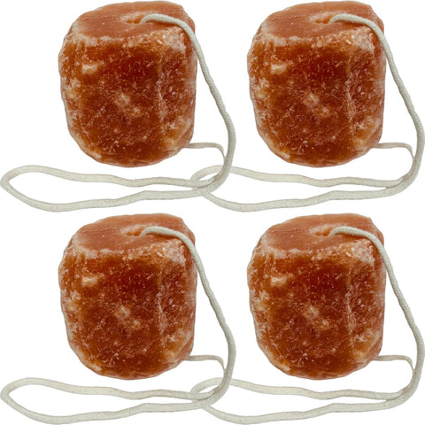 RoyalHouse 4.46.6 Lbs Himalayan Salt Lick for Horses Deer Goats and Livestock Salt Block on Rope (1 Pack) 100% Natural & Pure Mineral Salt with Minerals for Digestive Health Animal Treat
