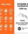 NatureWise Extra Strength Vitamin C Chewable 1000mg for Adults Natural Orange Flavor Immune System and Antioxidant Support NonGMO Vegan and Sugar Free 90 Chewable Tablets[45Day Supply]