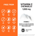 NatureWise Extra Strength Vitamin C Chewable 1000mg for Adults Natural Orange Flavor Immune System and Antioxidant Support NonGMO Vegan and Sugar Free 90 Chewable Tablets[45Day Supply]