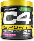 C4 Sport Pre Workout Powder - Pre Workout Energy with 3g Creatine Monohydrate + 135mg Caffeine and Beta-Alanine Performance Blend - NSF Certified for Sport | 25 Servings