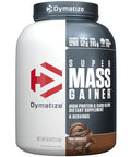 Dymatize Super Mass Gainer Protein Powder Rich Chocolate 52g Protein 1g Creatine 1280 Calories 10.7g BCAAs 245g Carbs Contains Whey Protein Powder Isolate and Casein (8 Servings)
