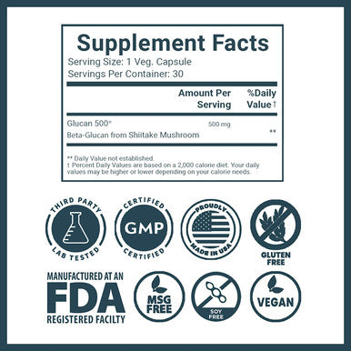 Beta Glucan Supplement 13 16 Lewis Labs ImmBooster Professional Grade Potent 500mg Glucan 500 Enhances Optimizes Immune System Function to Maintains Natural Killer Cell Activity 30 Count