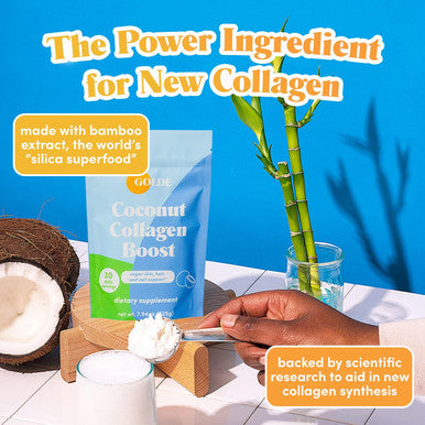 Golde - Collagen Boost Vegan Creamer - Vanilla Cream - Plant Based Collagen Supplement W/Hyaluronic Acid, Biotin, & Bamboo Extract - Supports Hair, Skin, & Nail Health - 30 Servings