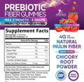 Nature'S Nutrition Fiber Gummies for Adults 4g Daily Prebiotic Gummy Fiber Supplement Digestive Health Support - Plant Based Soluble Fiber Supports Regularity & Digestion for Adults Non-GMO - 120 Gummies