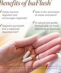 Isagenix IsaFlush - Gentle Digestive Support with Balanced Minerals Encouraging Regularity - No Harsh Laxatives - 60 Capsules