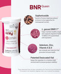 Acebiome Bnr Queen Menopausal Support Probiotic for Women 10 Billion CFU d Lactobacillus gasseri BNR17 60Capsules