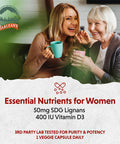 Barlean's Brevail Plant Lignan Extract Capsules Proactive Breast Health Supplement With 50 Mg Sdg Lignans From Flax Seed Hulls For Healthy Estrogen Balance and Pms Mood Support Pills 30 Count