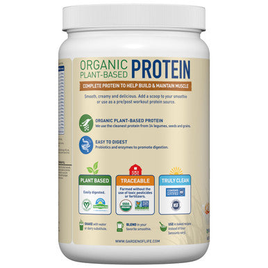 Garden of Life Vegan Protein Powder - Caramel Mocha Latte - 20G Plant Protein Bcaas Probiotics & Digestive Enzymes - Gluten-Free Non-Gmo