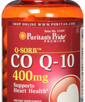 Puritans Pride Q-Sorb Softgel, 400 Mg, 120 Count