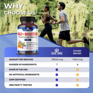 Nad+ Supplement 14,300Mg With Nicotinamide Riboside Nr, Trans Resveratrol, Quercetin - Support Cellular Energy, Longevity, Healthy Aging Usa Made & Tested (90 Count (Pack Of 1))
