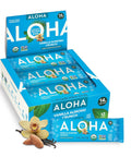 Aloha Organic Plant Based Protein Bars Chocolate Chip Cookie Dough, 1.98 Oz,(Pack of 12)