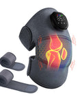 Eniosvar Knee Massager With Heat And Vibration Cordless Heating Pad For Knee 3-In-1 Massager For Knee Shoulder Elbow Portable Washable Heated Knee Brace For Arthritis With 2 Extension Straps